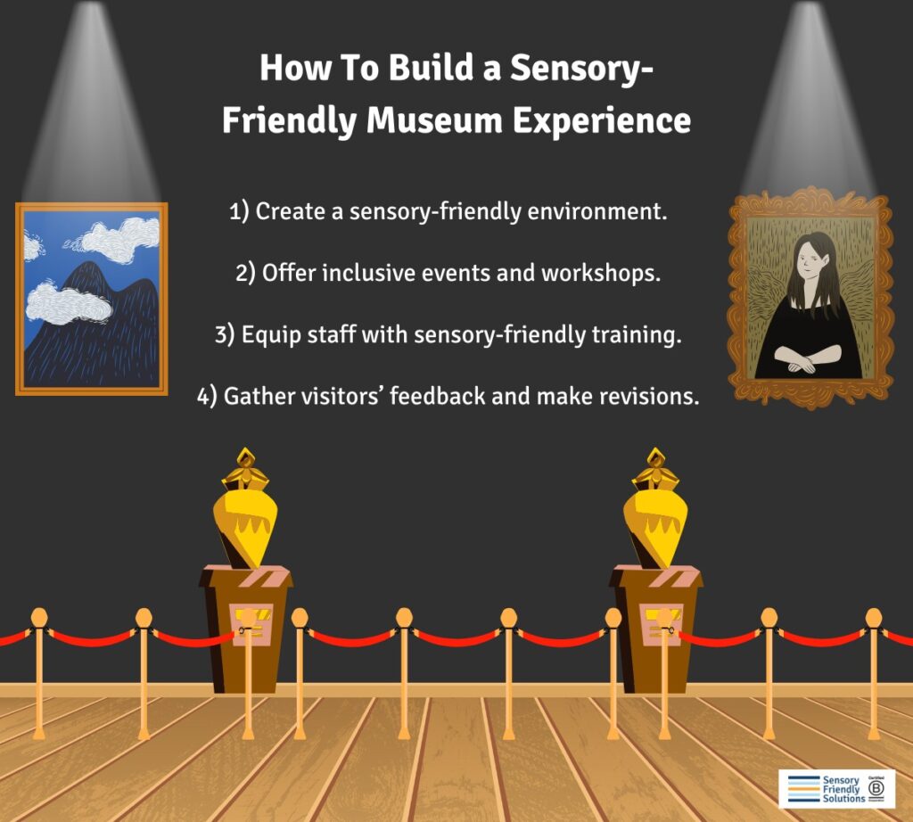 How to build a sensory-friendly museum experience infographic