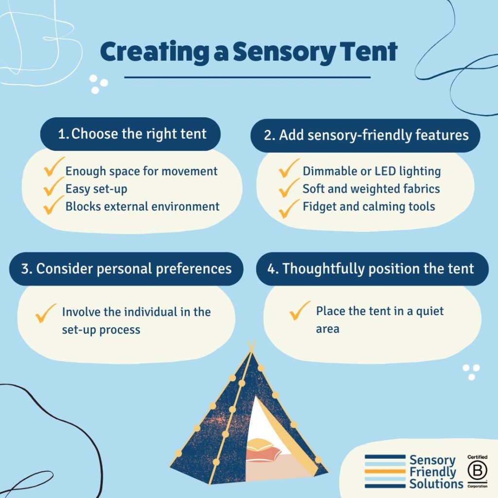 Creating a Sensory Tent for Autism Infographic